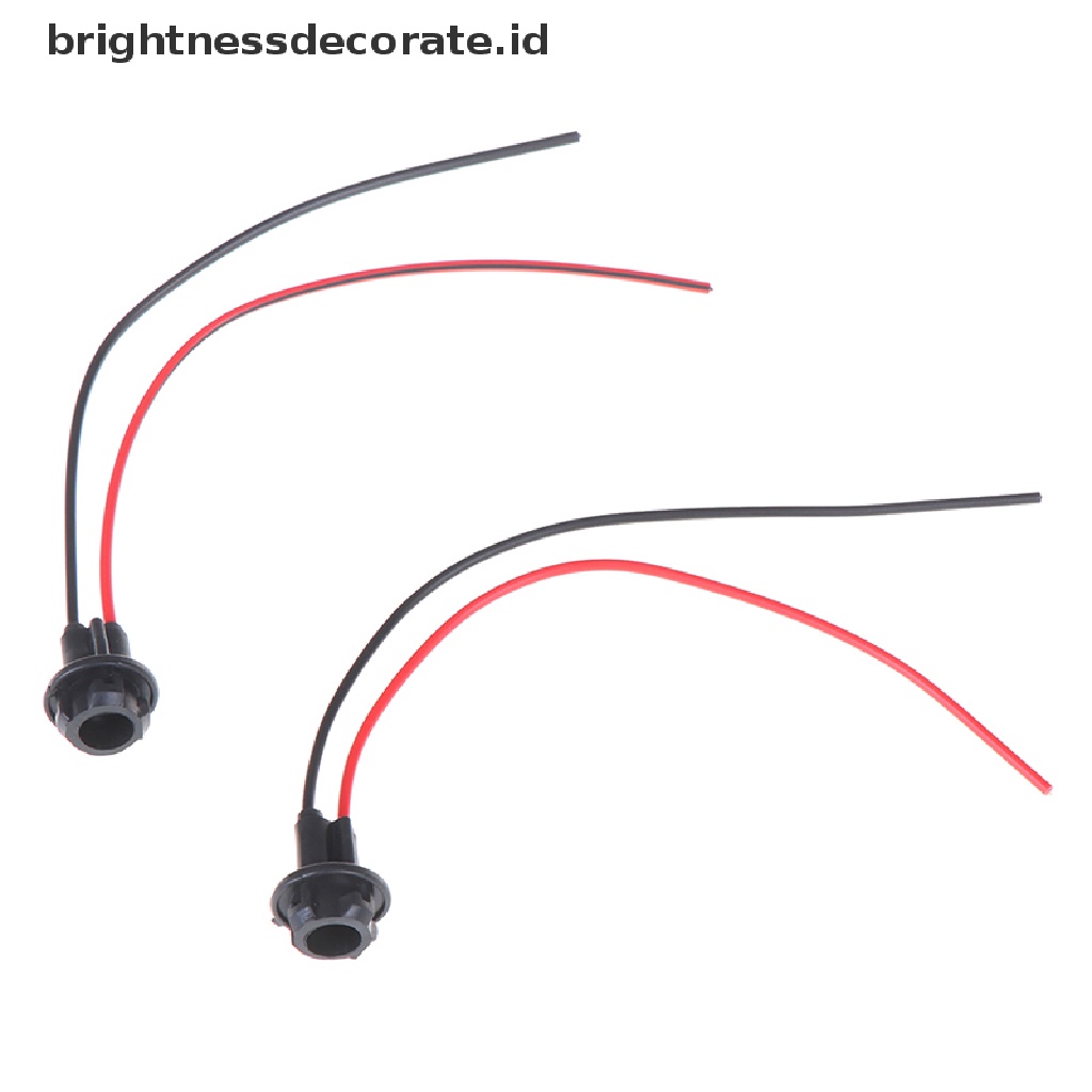 2 Pcs Holder Bohlam Lampu T10 W5W Bahan Karet Lembut Untuk Mobil