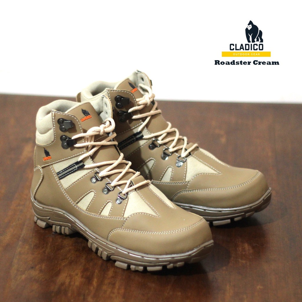 Sepatu Safety Ujung Besi Boots Safety hiking tracking Pria Cladico Roadster Tinggi