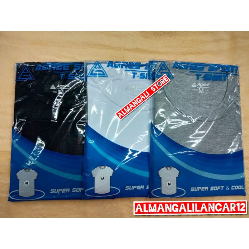 ((1PCS)) KAOS OBLONG AGREE SUPER SOFT & COOL | OBLONG AGREE 006