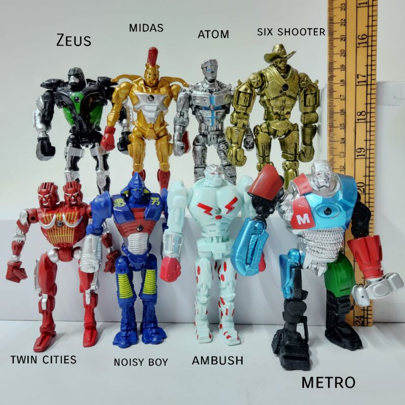 Real Steel Action Figure Satuan 12.5cm / Zeus / Midas / Atom / Six Shooter / Twin Cities / Noisy Boy