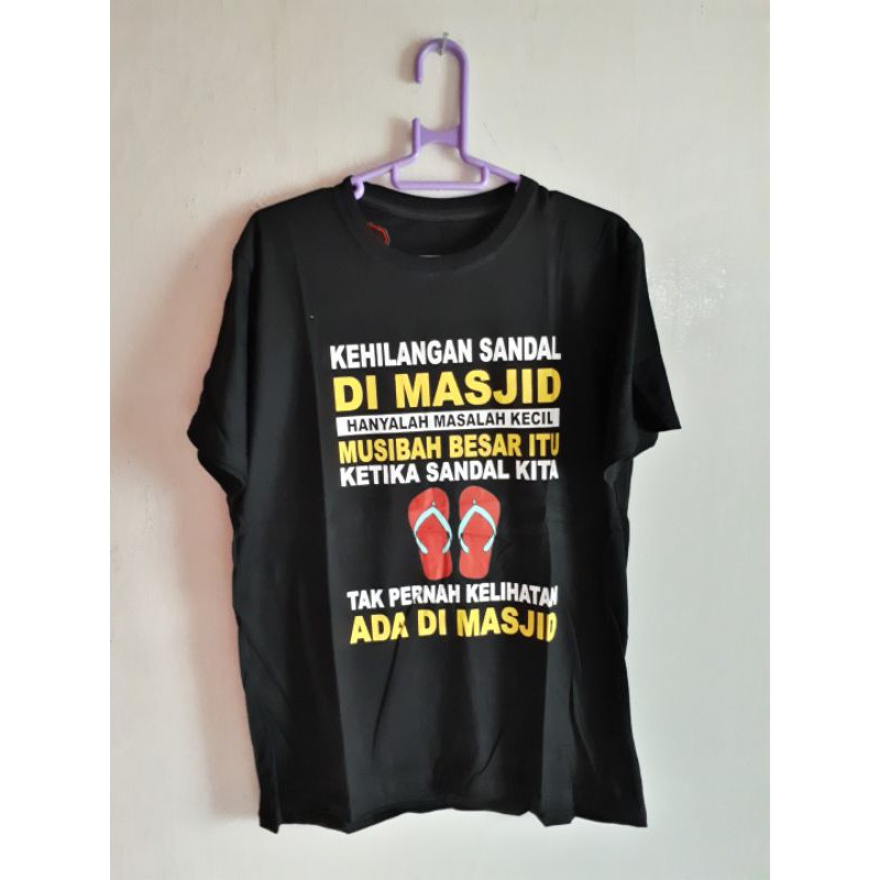 kaos Distro Muslim Kehilangan Sandal di Masjid hanyalah Masalah Kecil