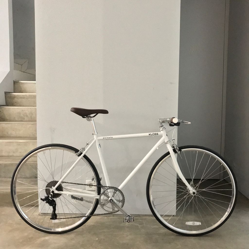 Sepeda Balap Kloss 700C Chromoly Road Bike-White