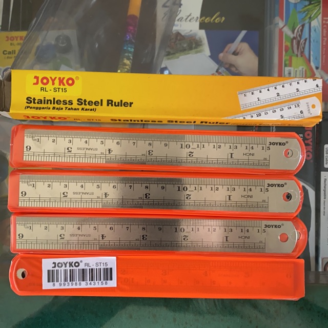 

Penggaris Besi 15 cm Rl-st15 / Stainless Steel Ruler 15cm Joyko