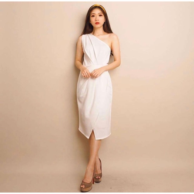 DRESS SCUBA ONE SHOULDER