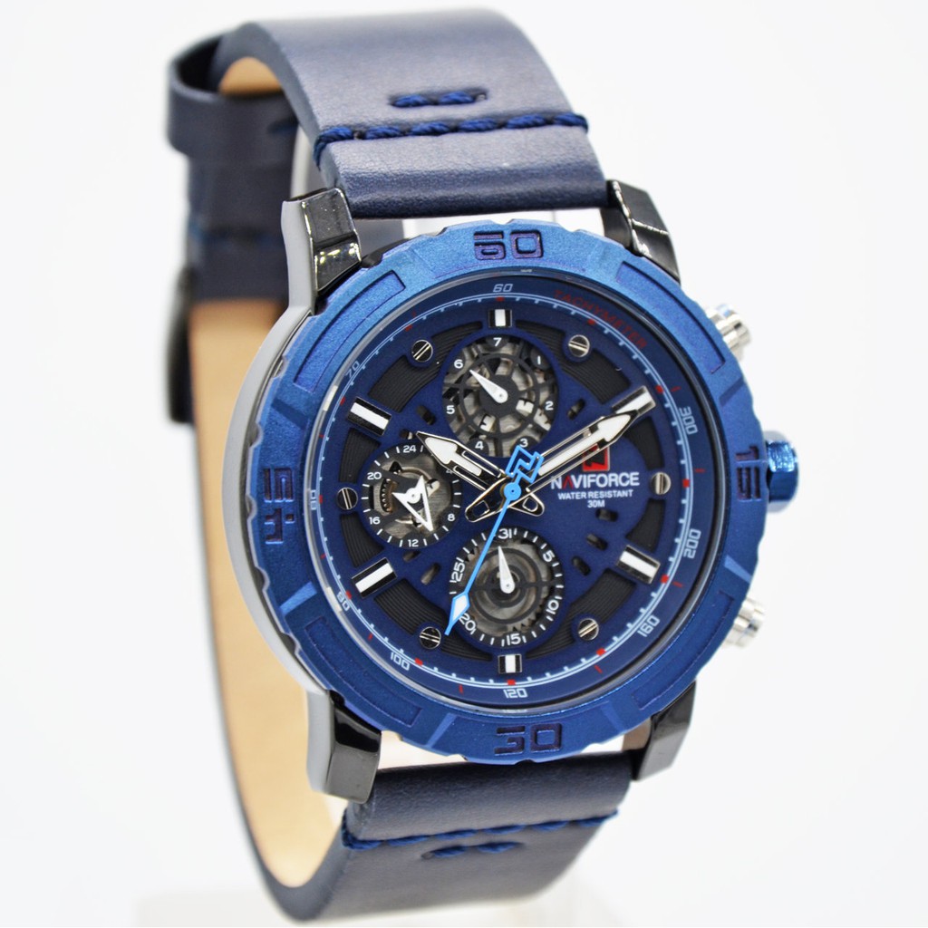 Jam Tangan Original Chronograph Naviforce NF-9139M
