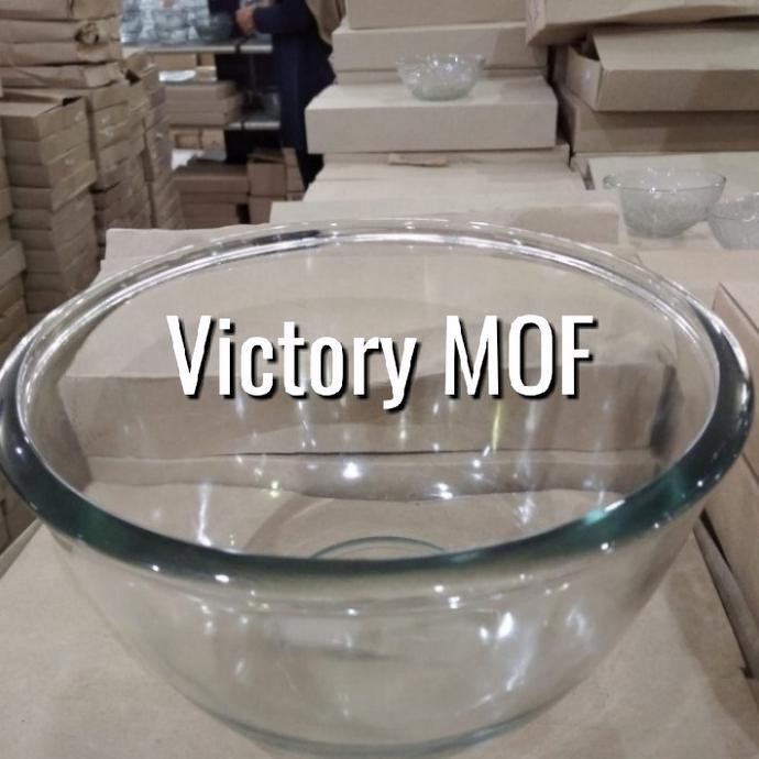 Produk Terbaik] Kedaung Mangkok Kaca Tebal Ukuran Besar / Mixing Bowl Bib-9B