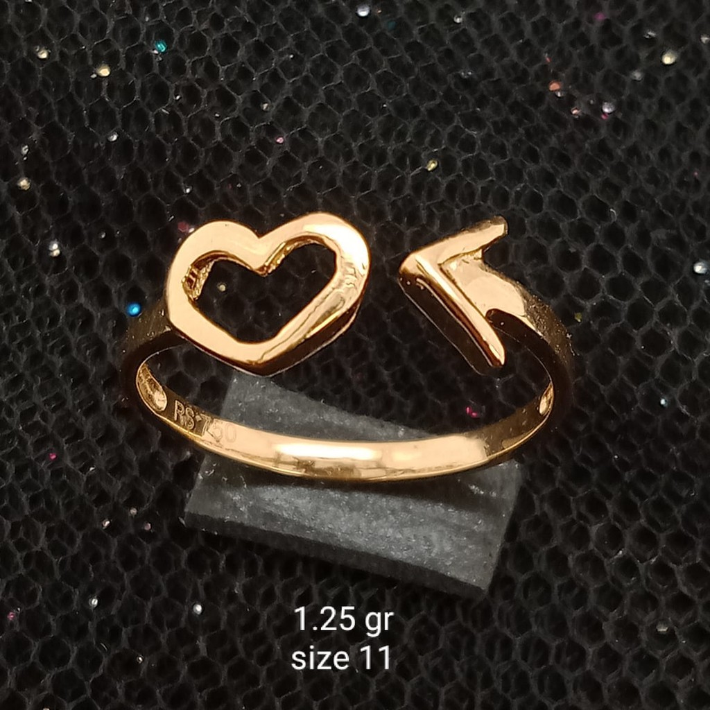 Cincin Emas 17 K - 1.25 gr Kadar 750 - CMS100000018