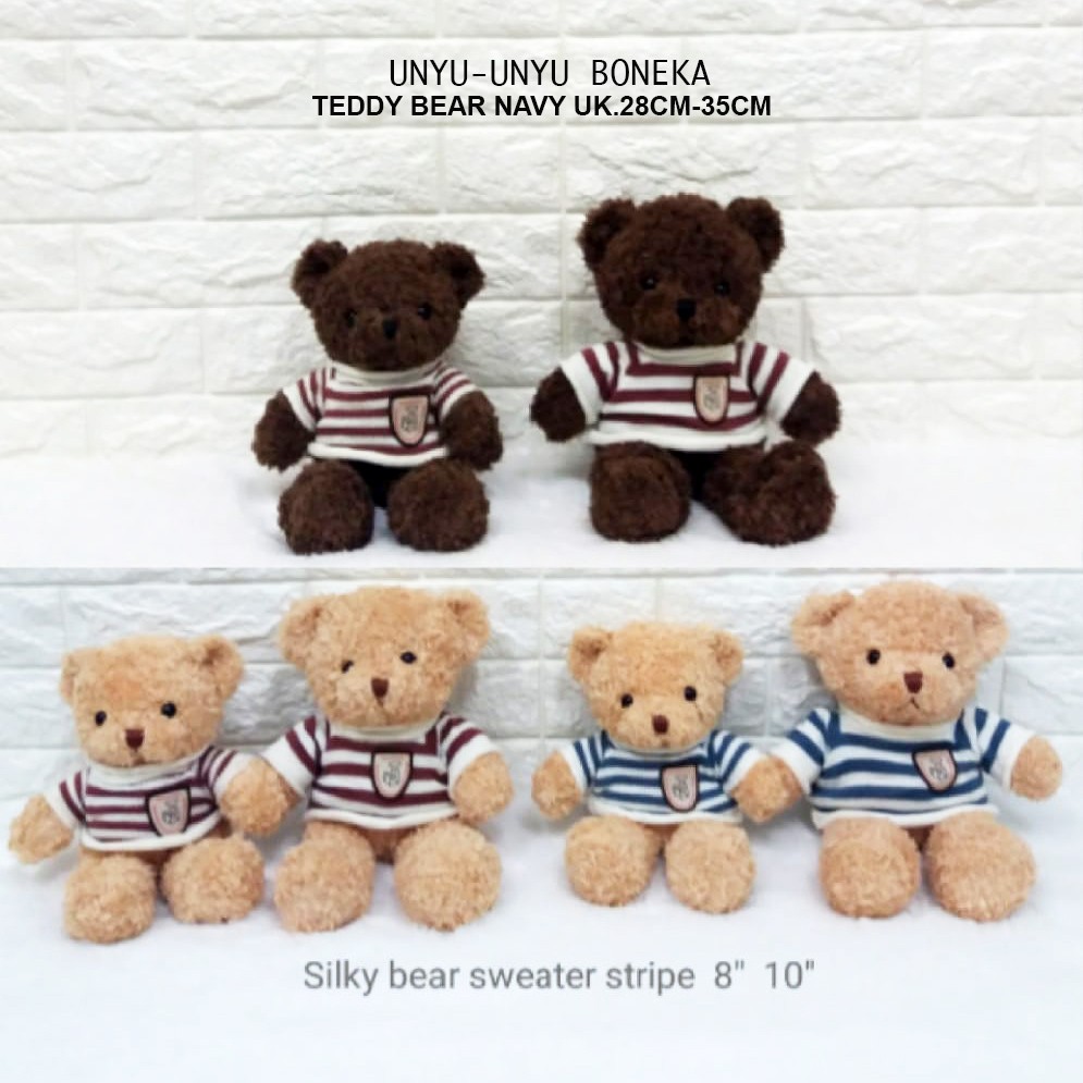 teddy bear sweater usa impor 30cm beruang kado ultah