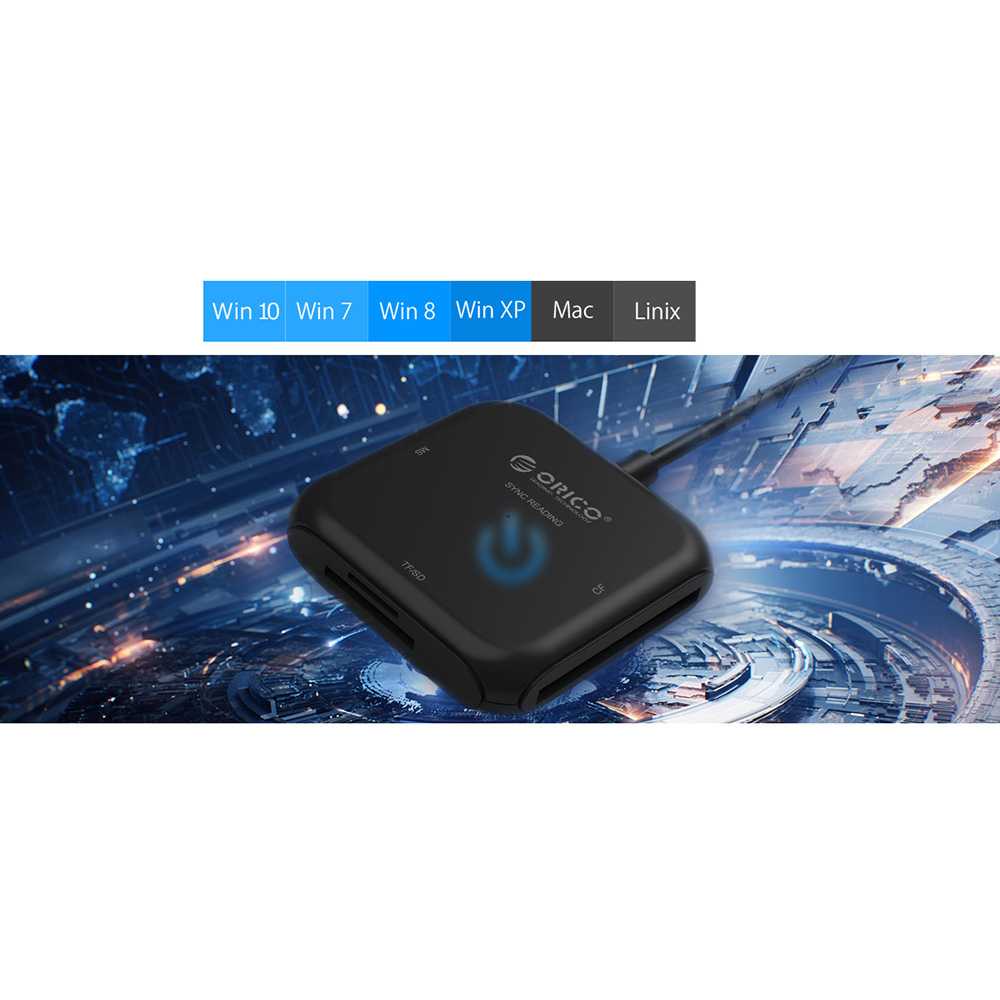 Orico Card Reader USB 3.0 TF SD CF MS - CRS31A-03 ( Al-Yusi )