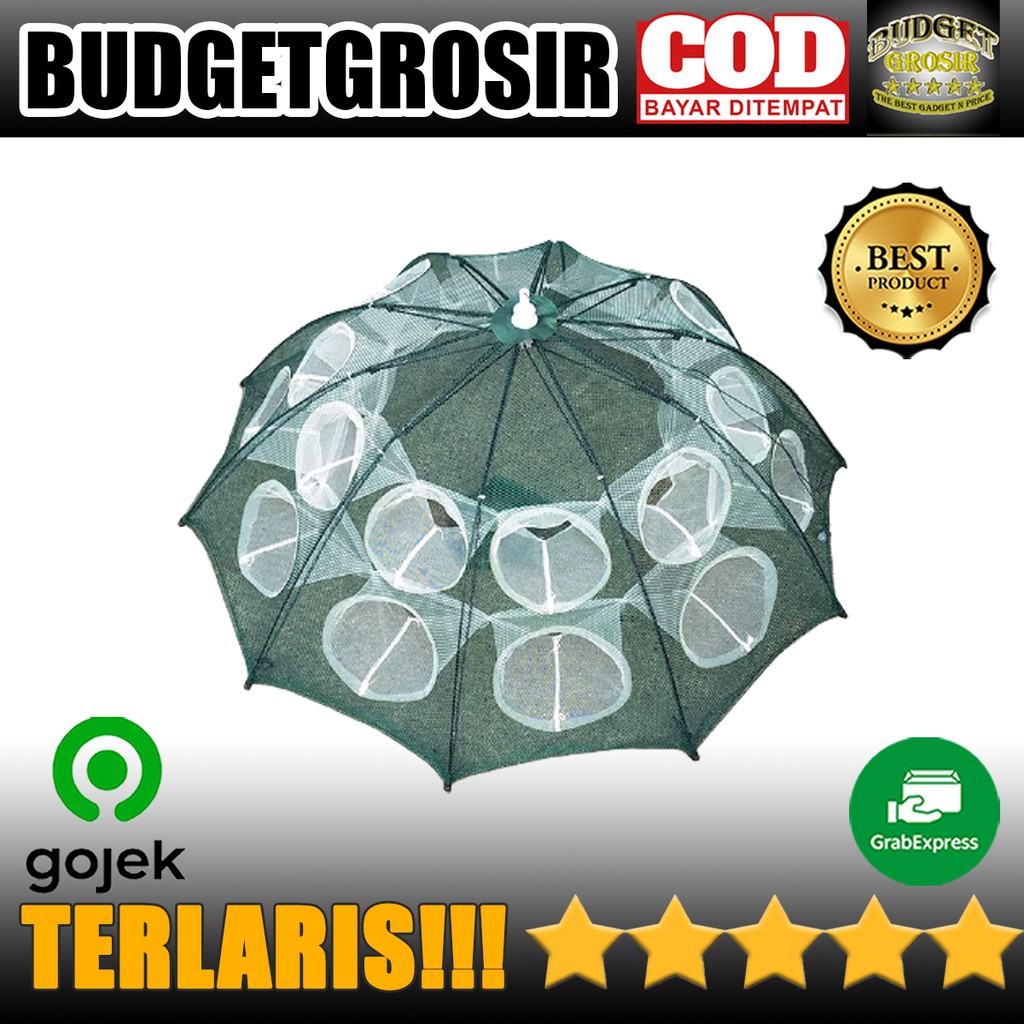Jaring Pancing Ikan Hexagonal 20 Hole Fishing Net Trap Cage - H14572