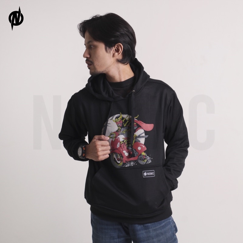 Nionic Hoodie Apudde Katun fleece premium M L XL XXL Original