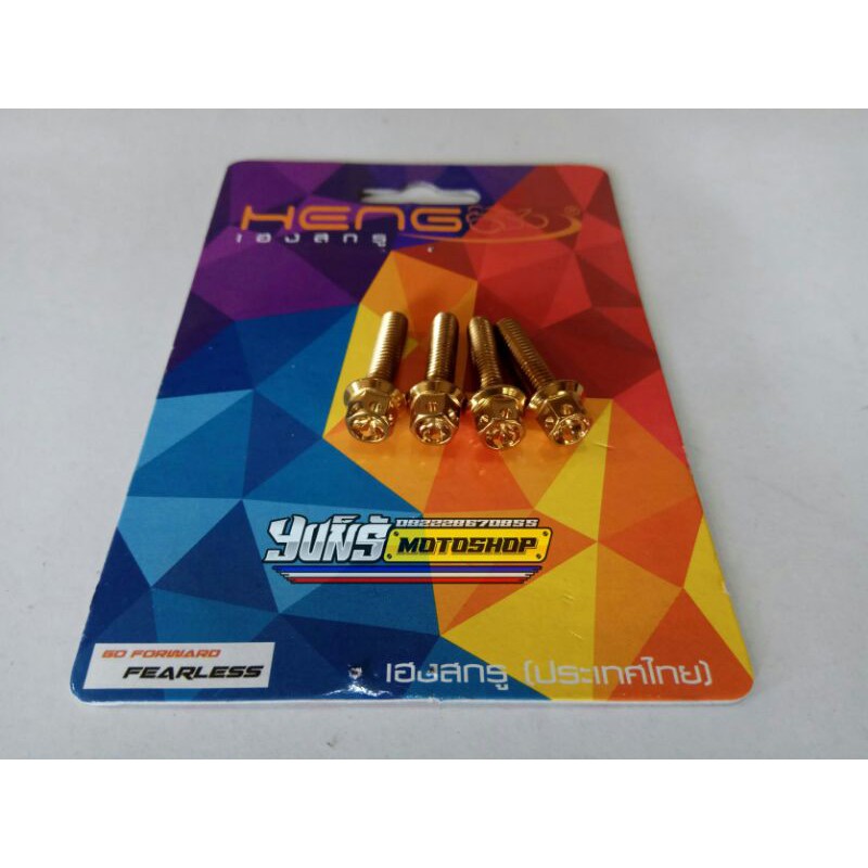 Baut Probolt Intake RX King Stainles Gold Flower Original