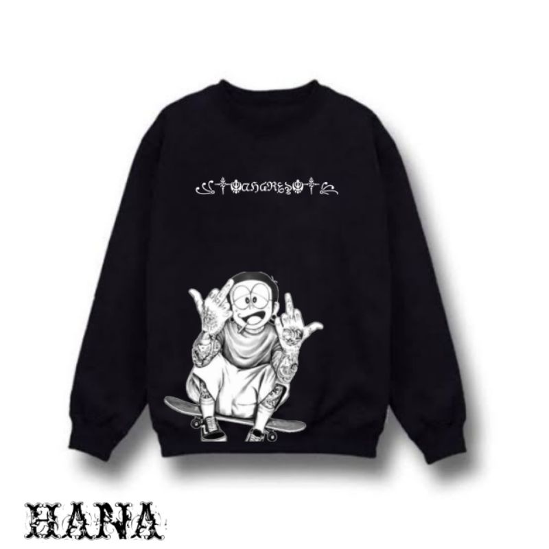 original crewneck motif Doraemon