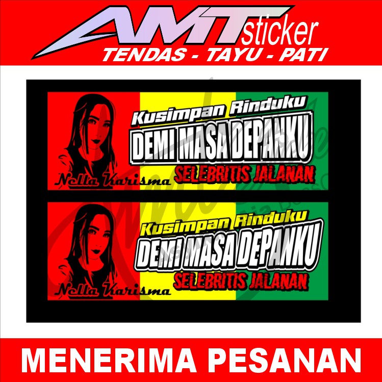 [Terlaris] Stiker Blok Karpet Depan/Belakang Truk Stiker Karpet Stiker Truk UK 70X20