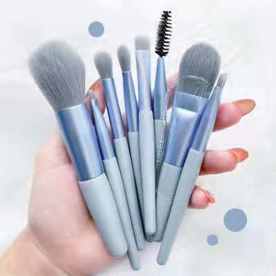 LDG Set Kuas MakeUp 8 in 1/Travel Mini MakeUp Brush Set