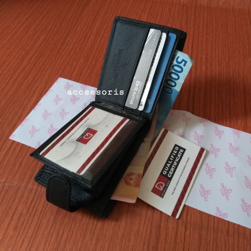 Dompet Kancing Kulit Asli Horse Imperial