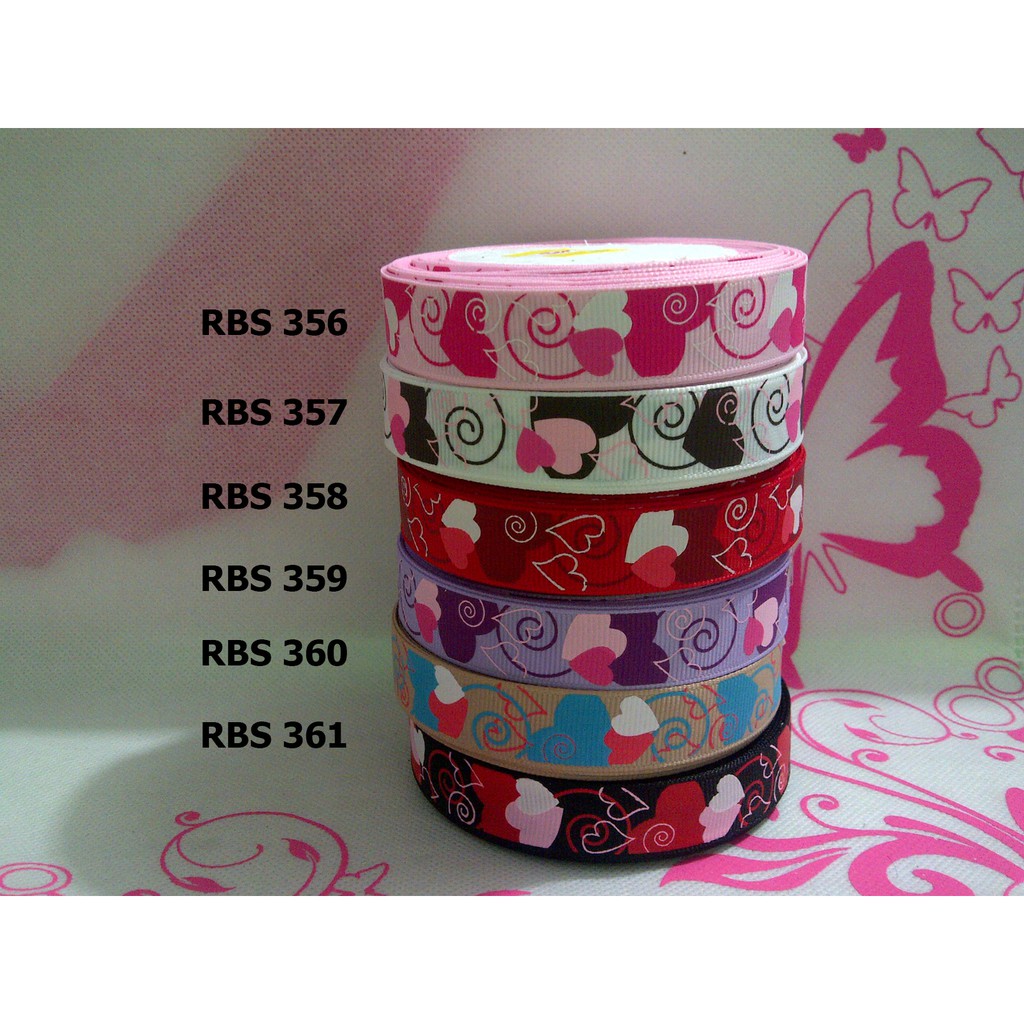 

[10 YARD] PITA GROSGRAIN MOTIF LOVE SALE RBS 356,357,358,359,360,361