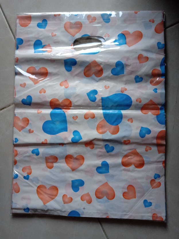 Kantong Plastik Olshop Murah Motif Ukuran 25 X 35 Cm Isi 50 Lembar