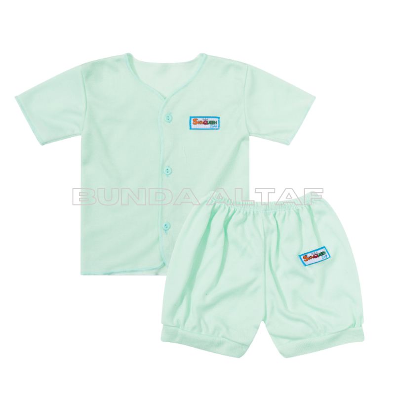 Setelan Baju Celana Bayi SNI Polos 0-3 bulan