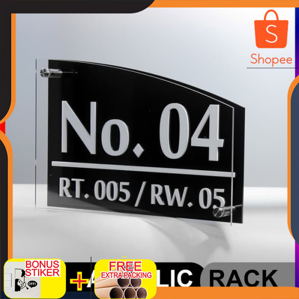 

Nomor Rumah Acrylic/Akrilik Custom 3 Layer Proses Cepat Keren