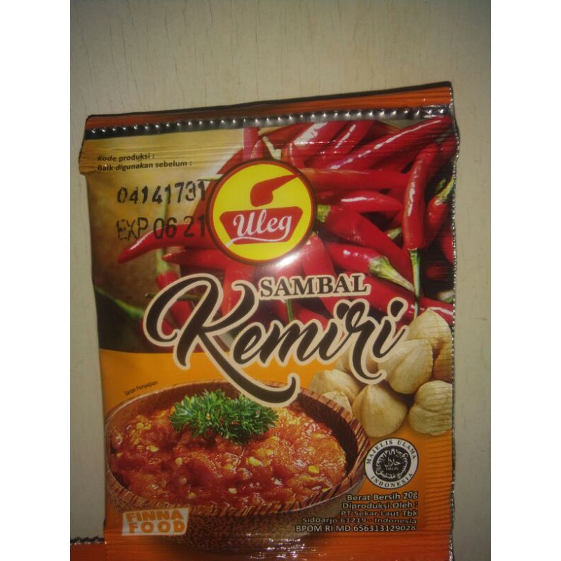 

[PACK] Finna Sambal Uleg Kemiri Sachet (10 x 20gr)