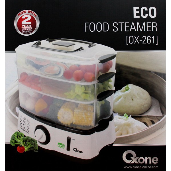 Oxone Pengkukus Makanan OX-261 Eco Food Steamer - Putih