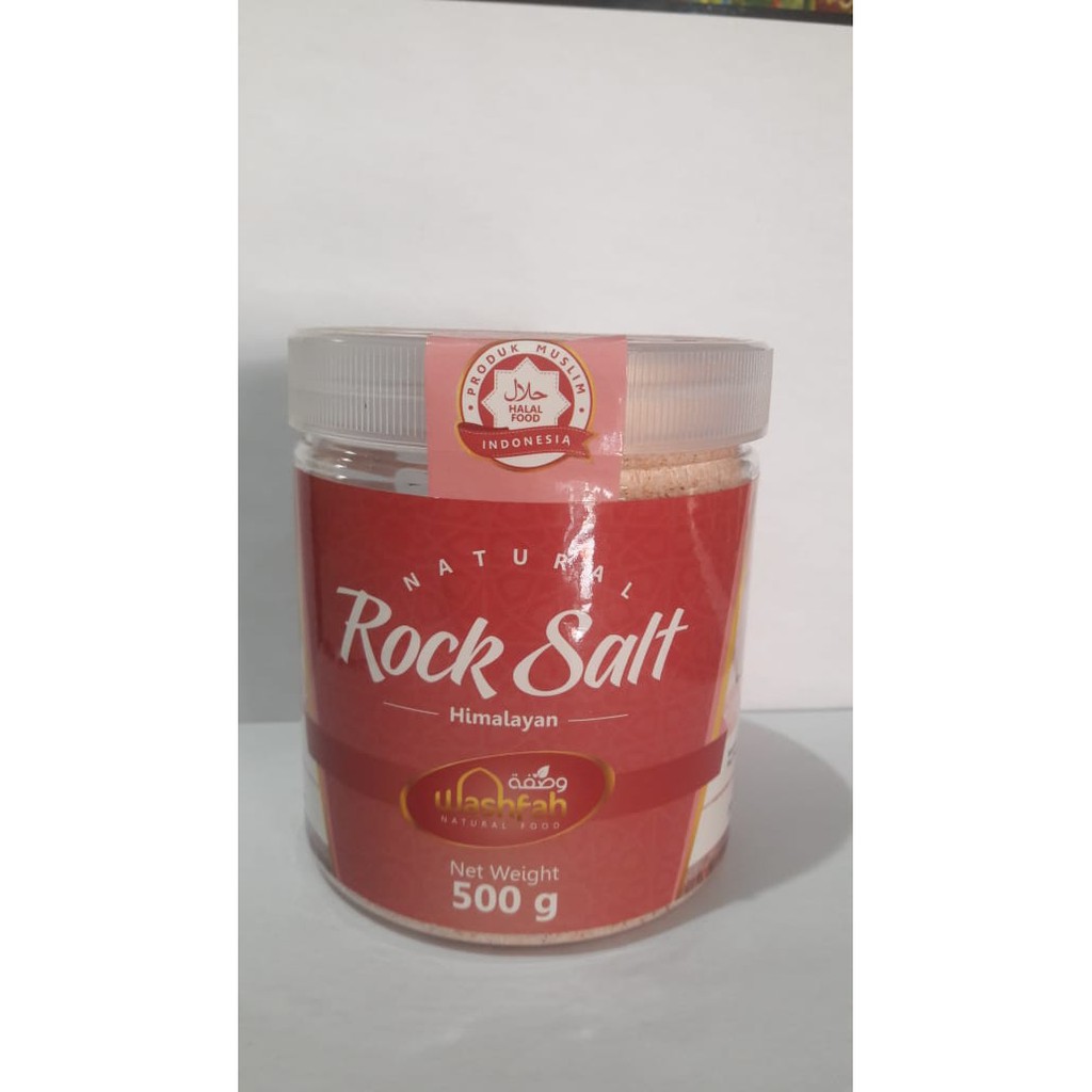 

WASFAH Rock salt Garam Himalaya 500 gram (Garam Halus)
