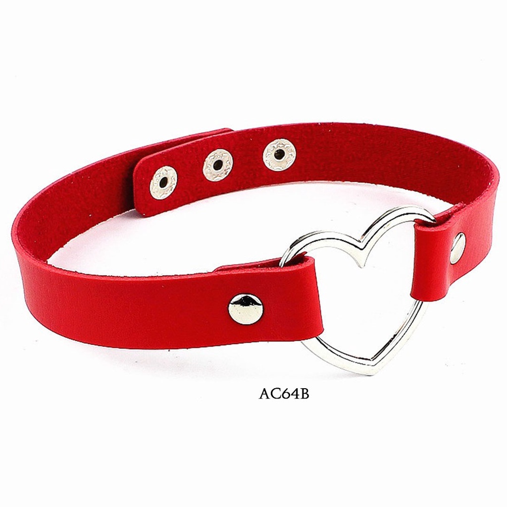 [NEW PRODUCT] KALUNG CHOKER AKSESORIS LINGERIE HEART MERAH AC64B