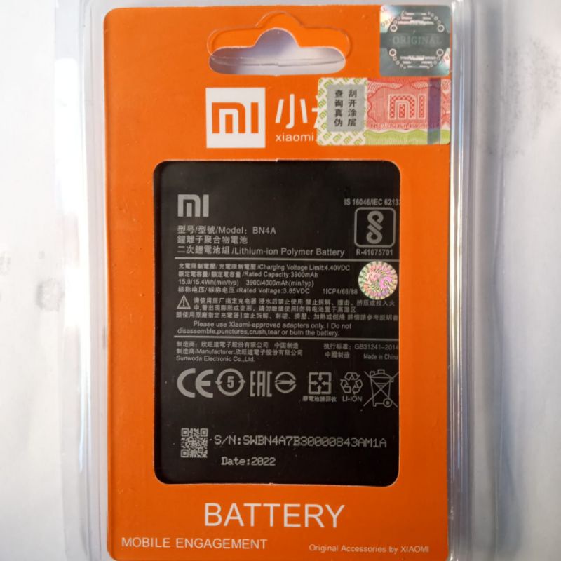 Batre BN4A battery baterai hp Redmi note 7 Redmi note 7pro BN 4A Redmi note7 BN-4A Redmi note 7 pro