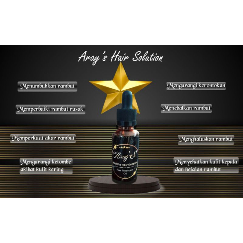 ARAY'S HAIR SOLUTIONS | PENUMBUH RAMBUT | PENUMBUH JENGGOT | MENGATASI RONTOK