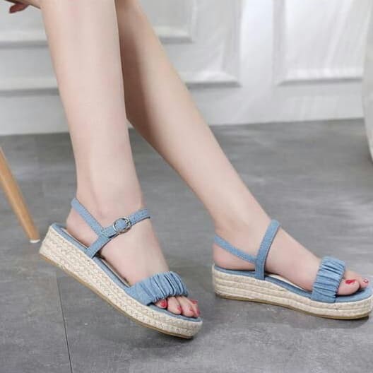 SANDAL WANITA FLAT WEDGES TALI FLADEO AF22 IMPORT