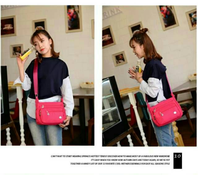 SLING BAG !!! Tas Selempang Fashion x6099 nilon Tas wanita Murah kwalitas Import