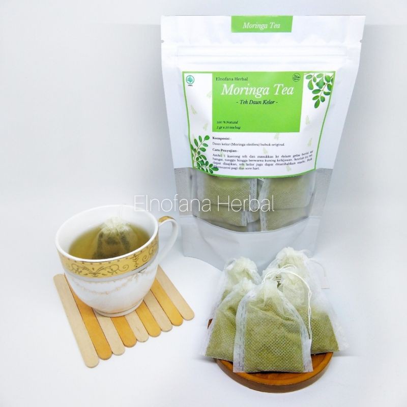 Teh Celup Daun Kelor/Moringa Tea/Teh Herbal (Antikanker &amp; Diabetes)