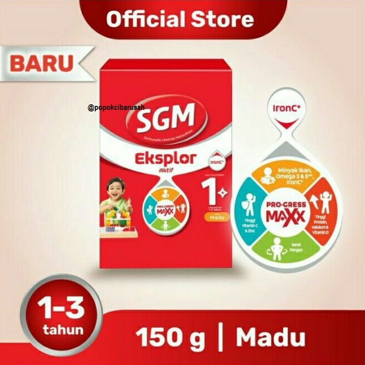 SGM Eksplor 1+ Madu/Vanila/ 150GR/popokcibarusah