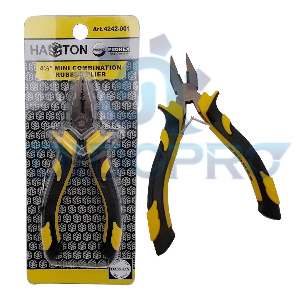 HASSTON PROHEX 4242-001 Tang Kombinasi Mini 4.5 Inch - Combination Pliers