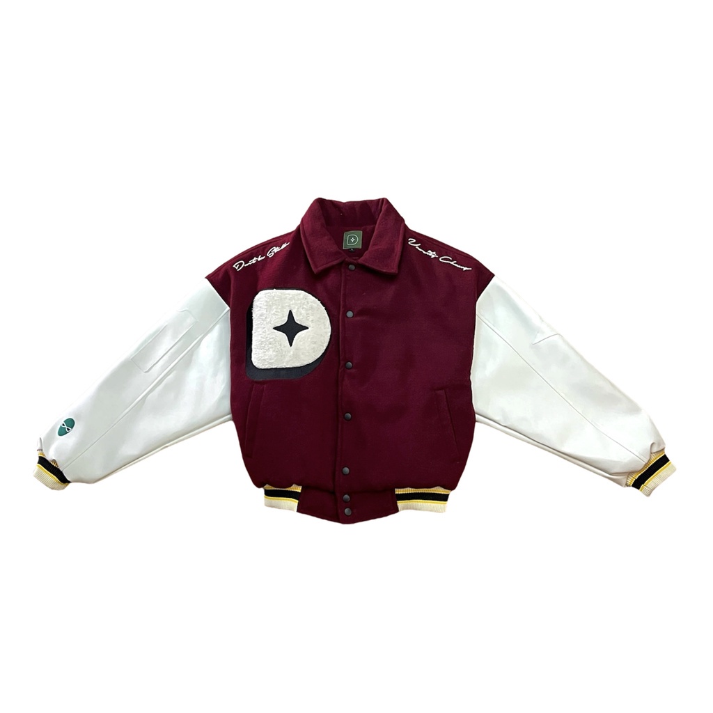 Dust la stella Varsity Maroon Jacket - Dust La Stella