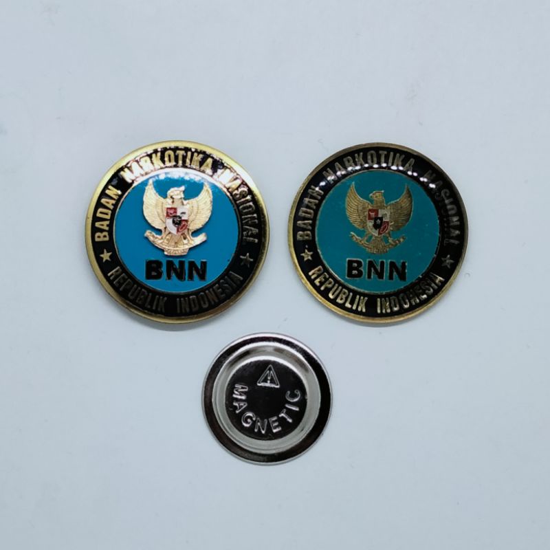 Pin BNN RI / Pin Badan Narkotika Nasional RI / Pin BNN Etching / Pin BNN Resin