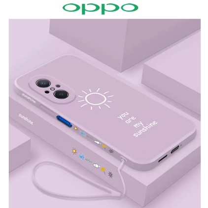 case oppo reno 7z sunshine cartoon fashion softcase gambar cewek girls liquid premium free tali lany