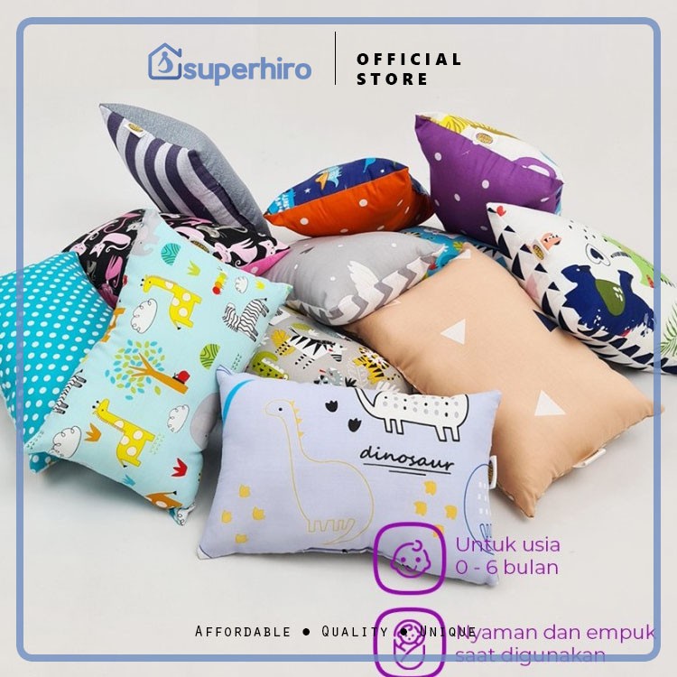 Bantal Guling Bayi Anti Peyang - 3in1 Set Perlengkapan Tidur Bayi