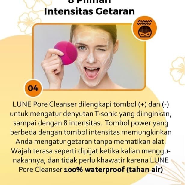 BAROKAH GAMIS Lune Pore skin Cleanser alat sikat kulit wajah tahan air waterproof