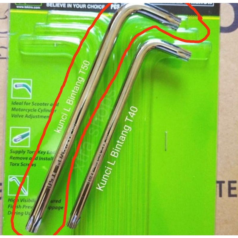 kunci l bintang t50 tekiro