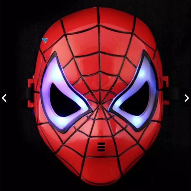 Topeng Led Spiderman Mainan anak Terbaru Terlaris