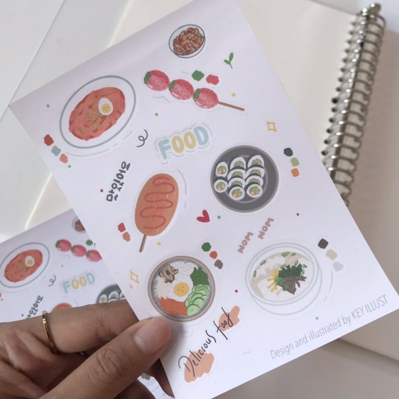 

Sticker Aesthetic Korean Food/Stiker Jurnal