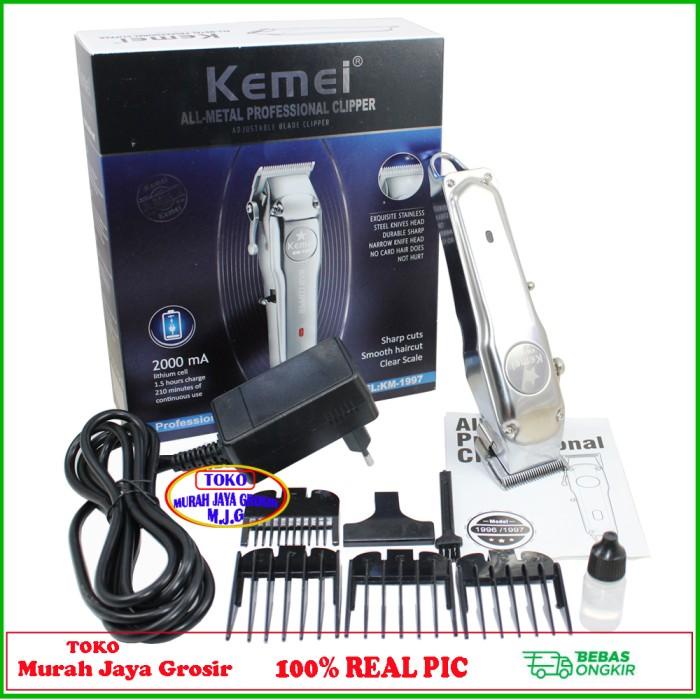Sicssors Alat Cukur Rambut Kemei Km-1997 Clipper Cas Mesin Alat Potong Rambut