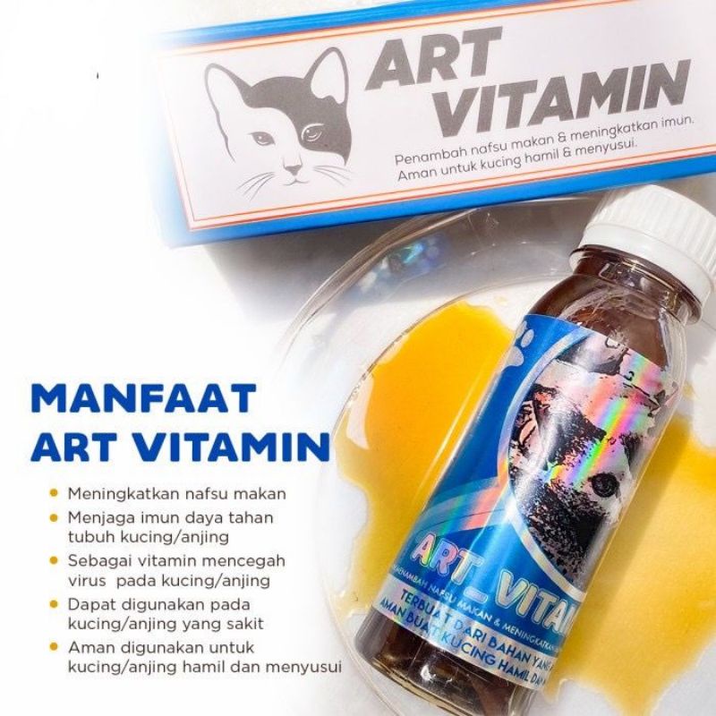 READY Art Vitamin Herbal Kucing Menambah Nafsu Makan Meningkatkan Imunitas/ Daya Tahan Tubuh Kucing