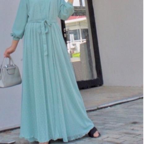 ♘ Dress Outer tile pisah / Gamis Kekinian Rompi Pisah set Gamis Lebaran / Kondangan Multifungsi Mode