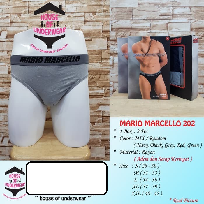 CELANA DALAM PRIA CD MARIO MARCELLO MM 1002 ISI 2