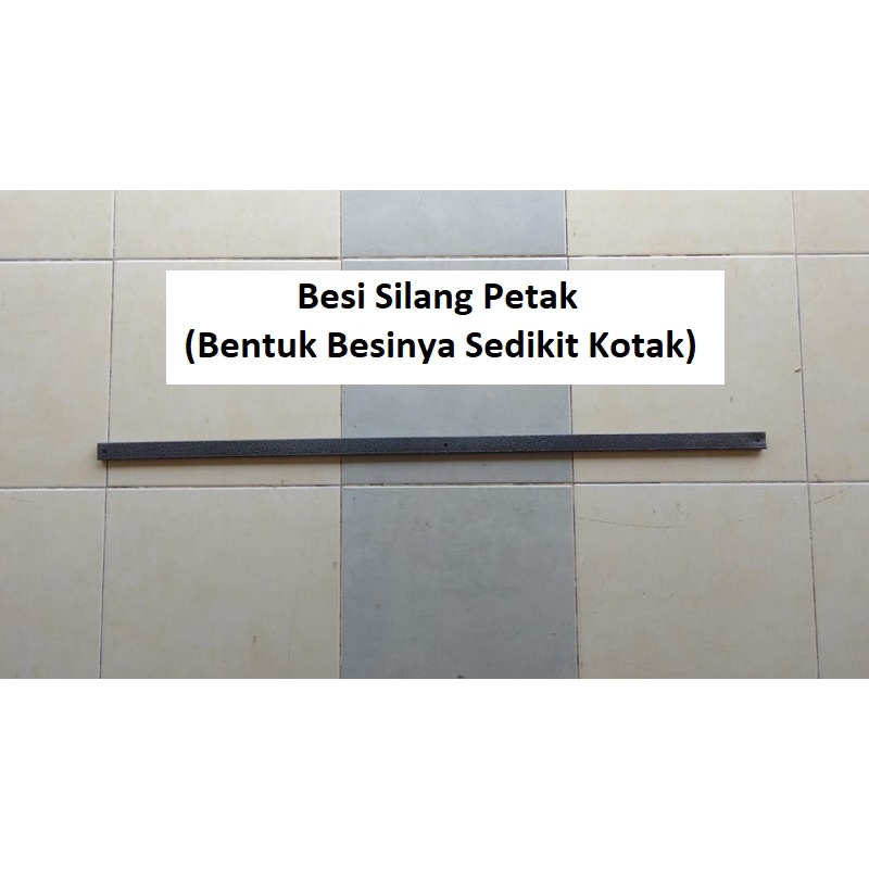 Besi Silang Tenda Lipat Dengan Lebar Besi 2,3cm Atau 2,5cm (Warna Besi Hitam)