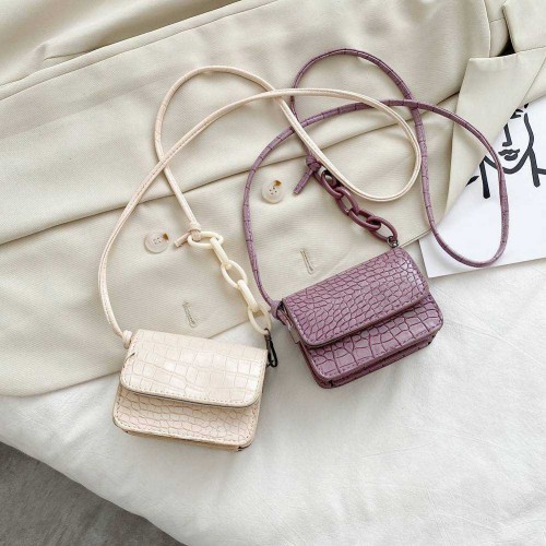 Tas Selempang Korea Croco Panjang Aesthetic Import