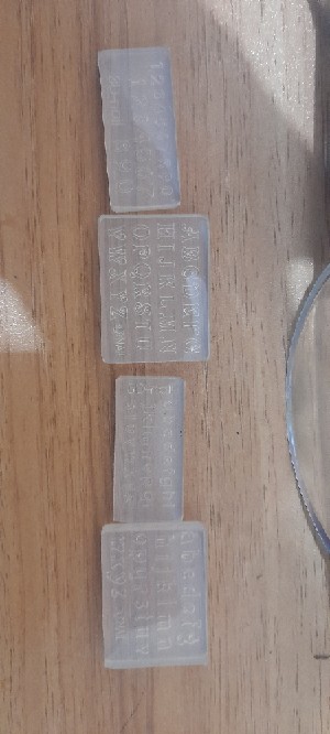 Pcs Inf ✿ 4pcs Cetakan Resin Bentuk Huruf Bahan Silikon Untuk Membuat Perhiasan